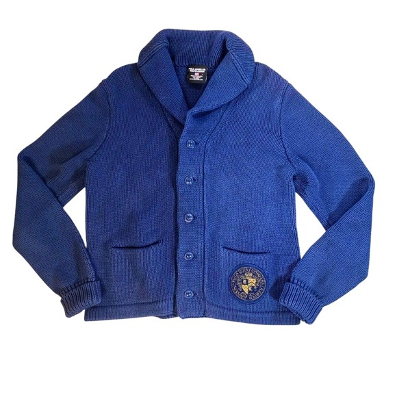 Polo Ralph Lauren Other - Polo Jeans Co Ralph Lauren Y2K Blue Knit Shawl Collar Cardigan Men's Sweater